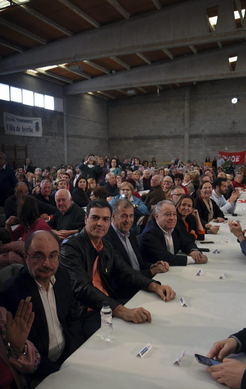 Pedro Sánchez celebra la Fiesta de la Rosa en Ayerbe