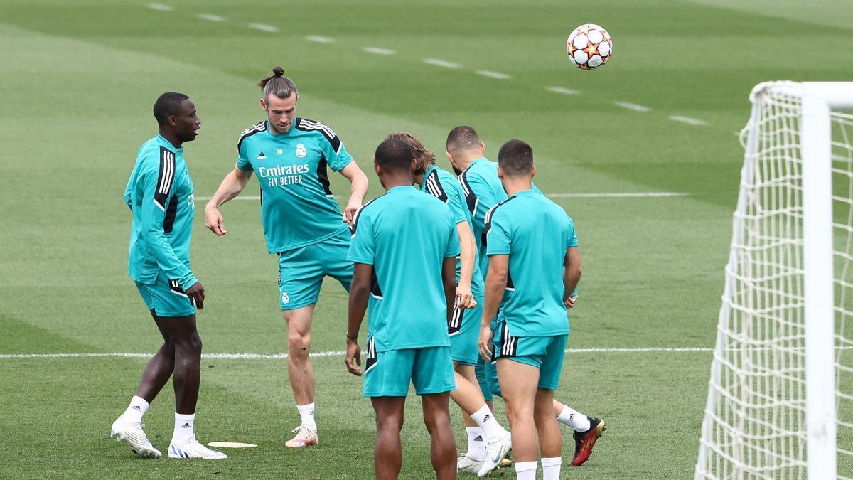 Entrenamiento reciente del Real Madrid.