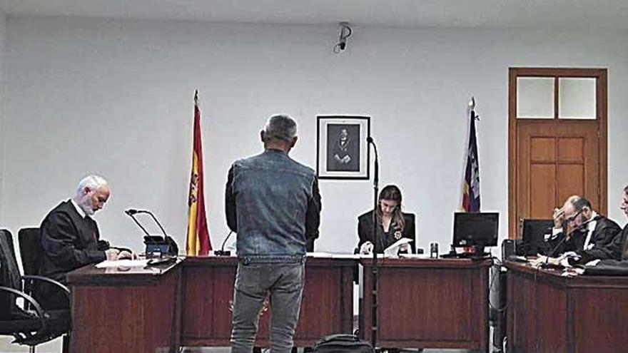 El hombre condenado, ayer durante el juicio celebrado en Palma.