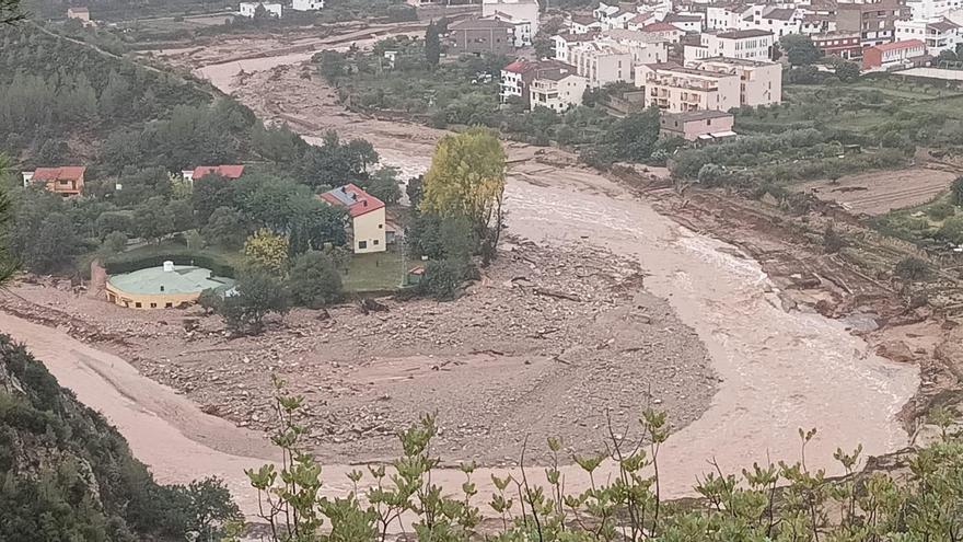 El municipio de Sot de Chera, afectado por el paso de la DANA