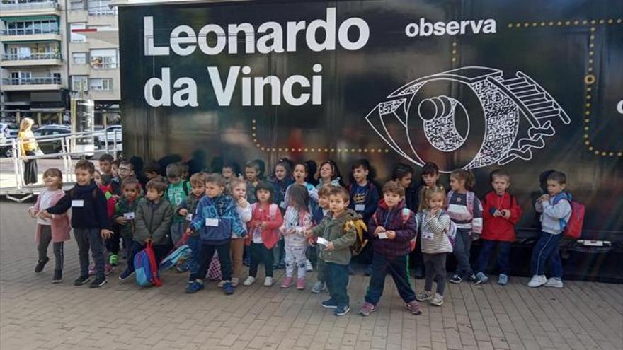 Alumnos del CEIP Fernán Pérez de Oliva conocen a Leonardo da Vinci