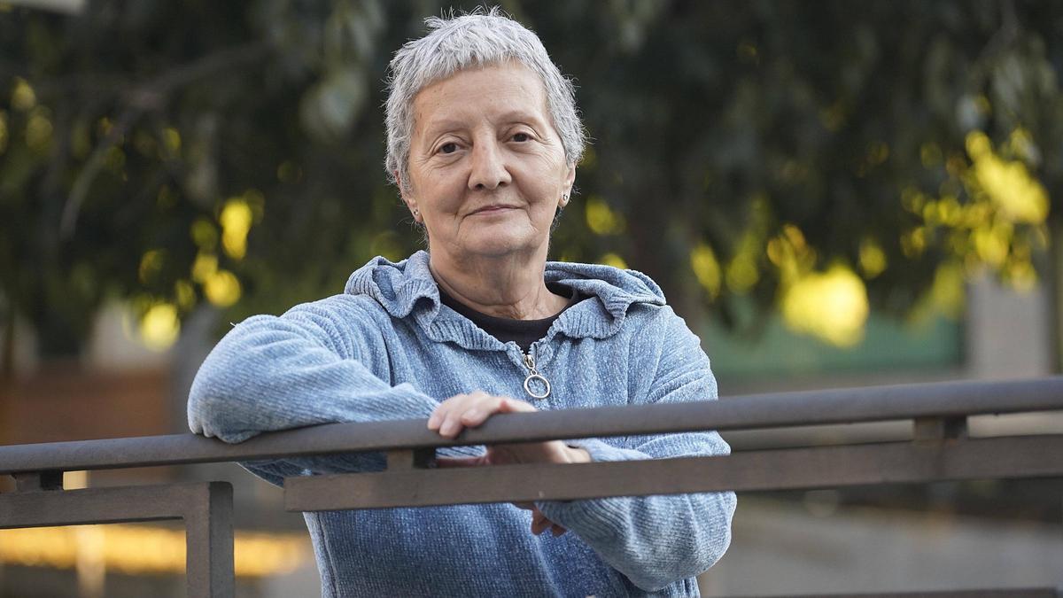 La cuidadora Isabel Faya, a Girona.