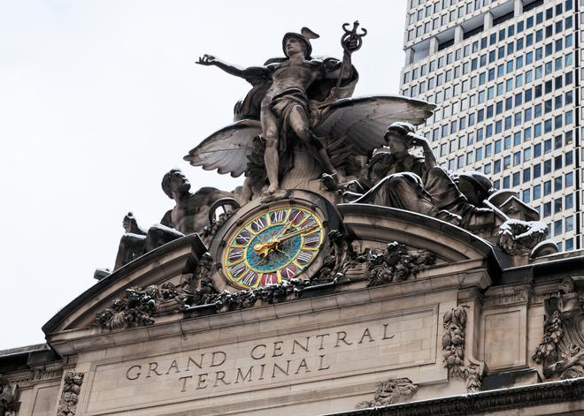 Reloj a la entrada de Grand Central Station