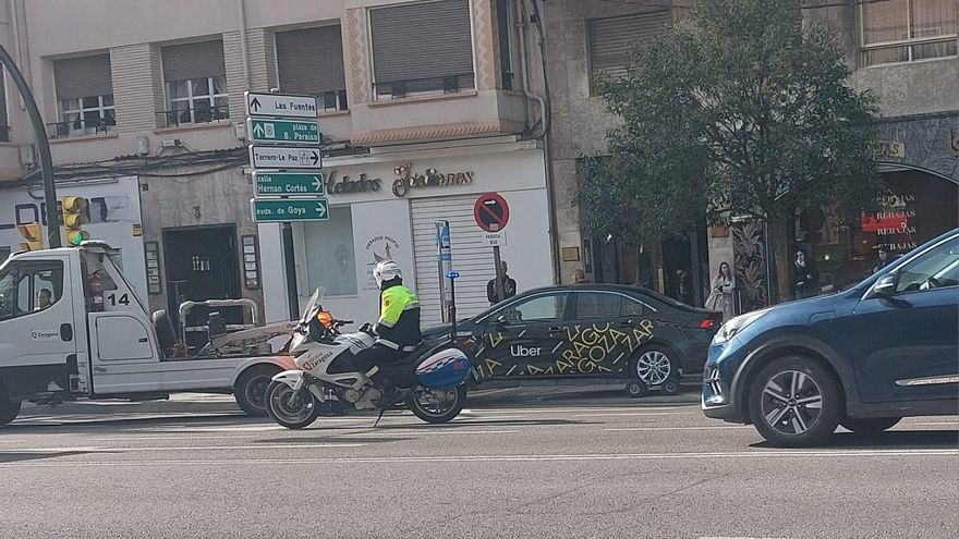 El conductor de un Uber da positivo en drogas tras un accidente en Zaragoza
