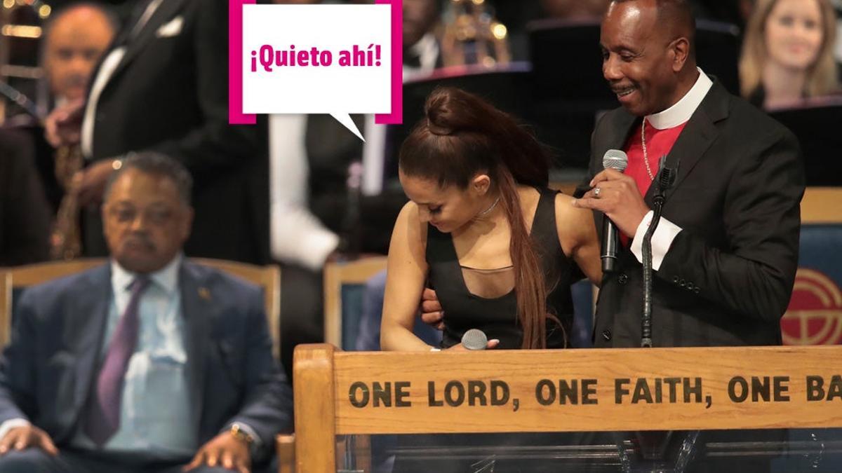 Ariana Grande y el obispo sobón