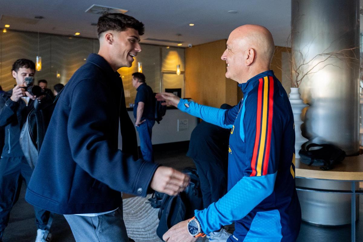 VICENT ABRIL A SU LLEGADA A LA SUB-21