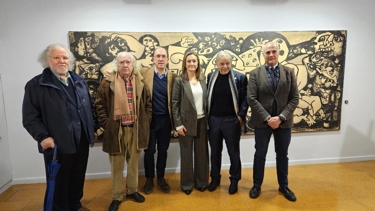 Antón Pulido, José María Barreiro, Anxo Lorenzo, Luisa Sánchez, Xosé Antón Castro y Carlos García Suárez.