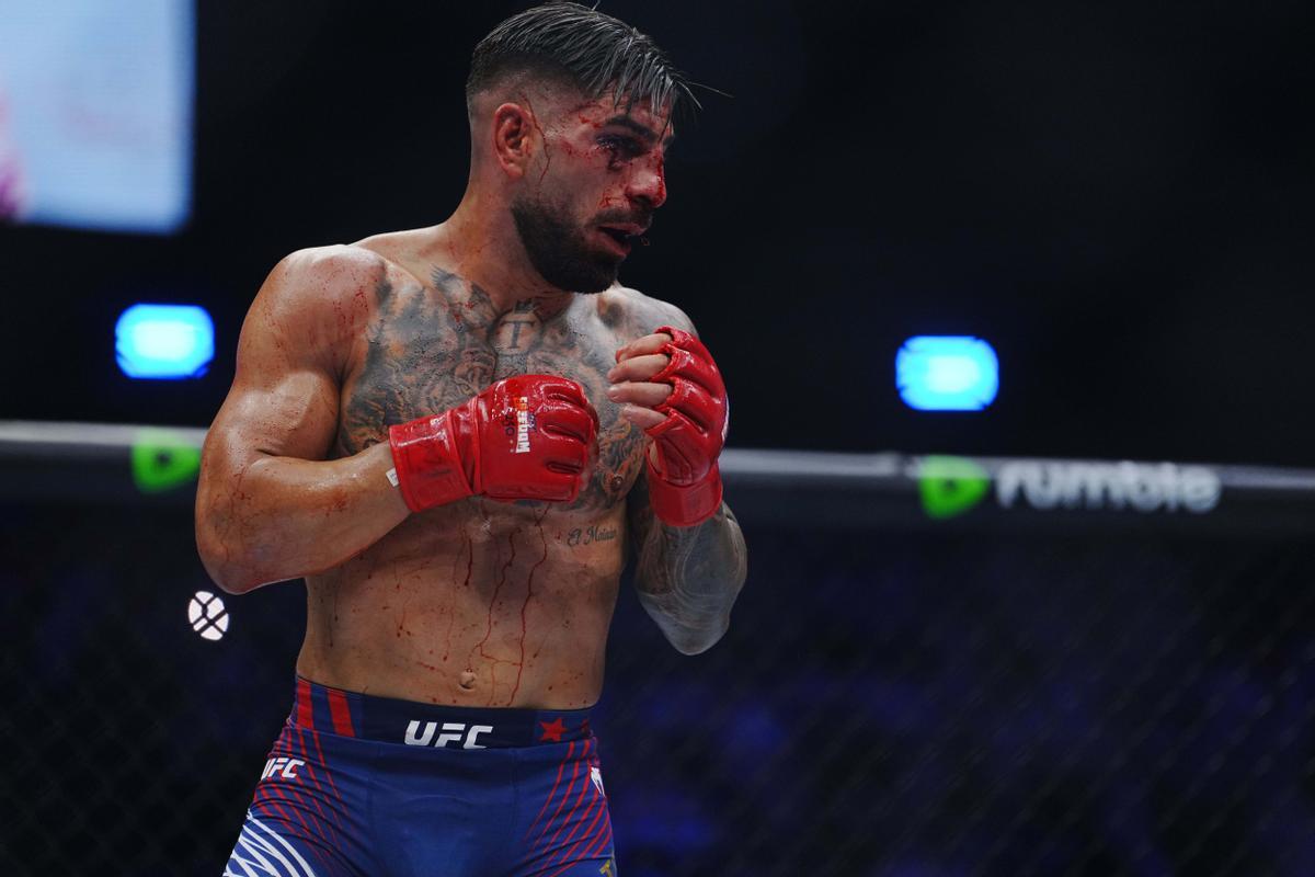 June 14, 2026, Washington, Dc, Dc, USA: Justin Gaethje and Ilia Topuria meet in the octagon for a 5-round bout at UFC Freedom 250 at The White House South Lawn on June 14, 2026 in Las Vegas, NV. (Photo by Louis Grasse/PXImages),Image: 1110350143, License: Rights-managed, Restrictions: , Model Release: no , Credit line: Louis Grasse / Zuma Press / Europa Press Editorial licence valid only for Spain and 3 MONTHS from the date of the image, then delete it from your archive. For non-editorial and non-licensed use, please contact EUROPA PRESS. Louis Grasse / Zuma Press / Europa Press / ContactoPhoto 14/06/2026
