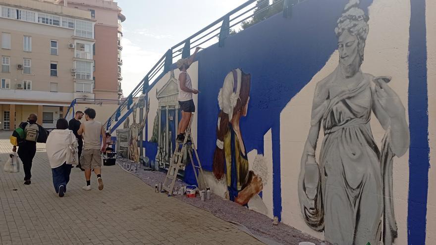 El mural que aumenta la romanización en El Ejido