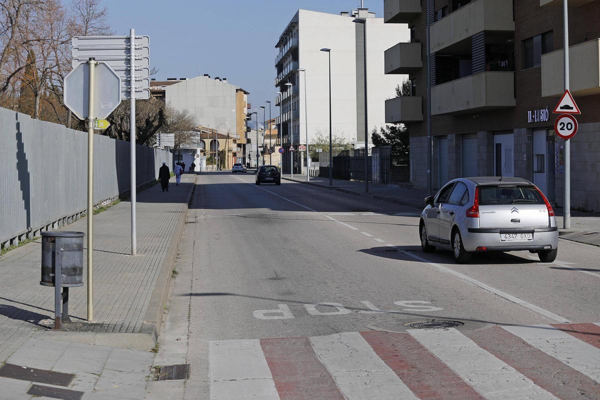 El carrer Doctor Castany de Salt.