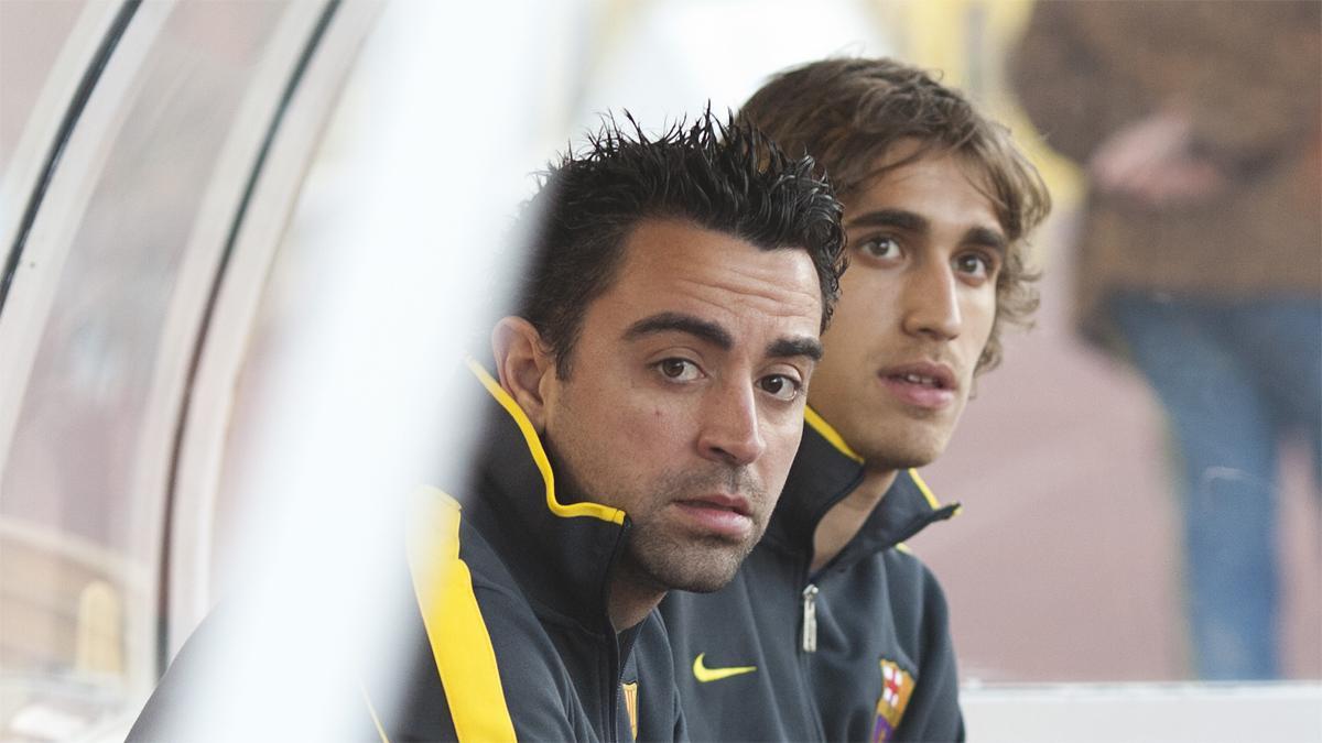 Xavi junto a Muniesa