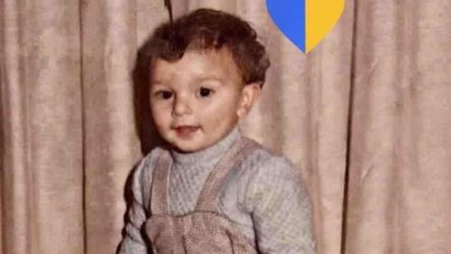 Barbón, de pequeño.