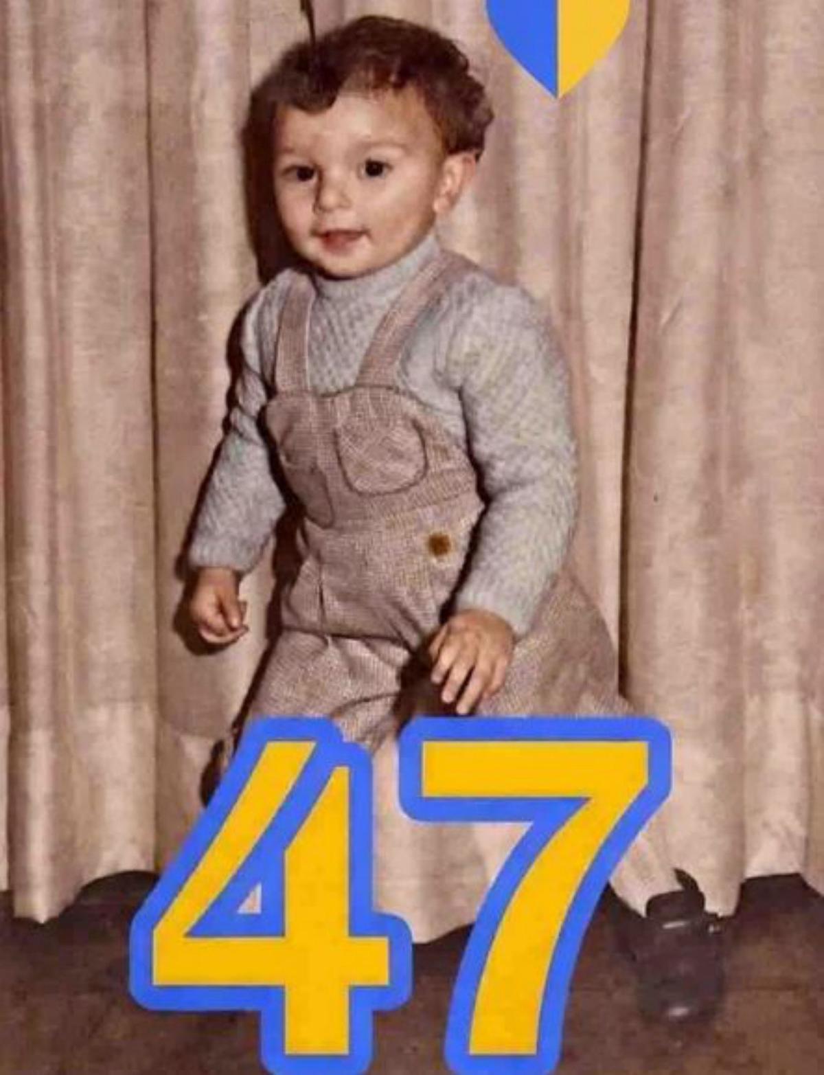 Barbón, de pequeño. |