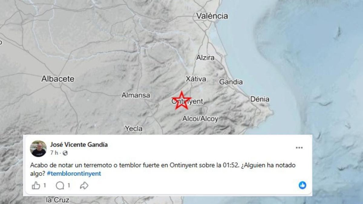 La tierra tiembla en Vallada y Ontinyent: ¿Alguien ha notado algo?