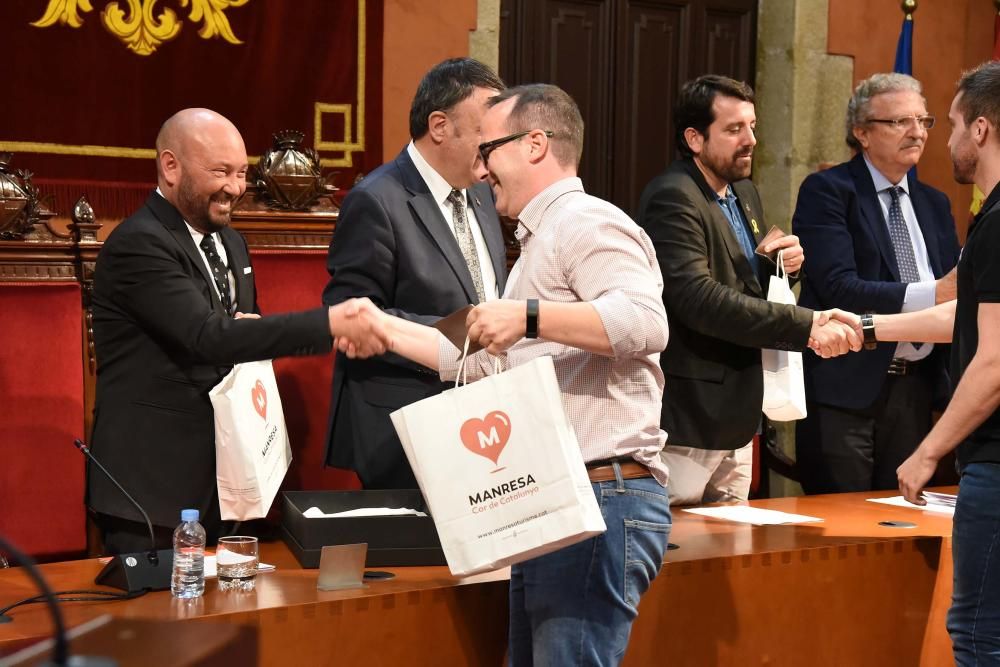 Celebració de l'ICL Manresa a la plaça Major