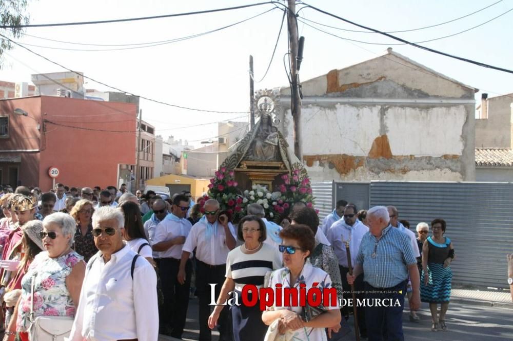 La Virgen de las Huertas llega a Lorca para las fiestas