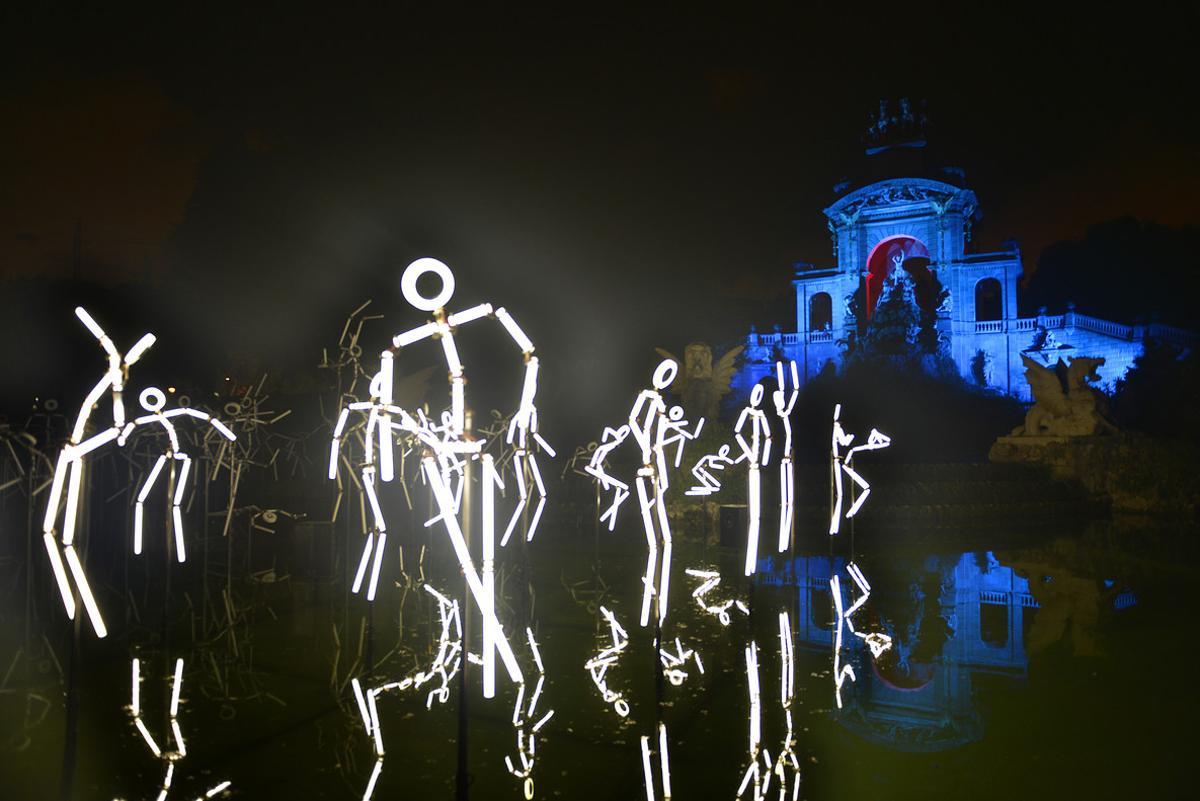 Actuaciön de Groupe Laps Keyframes en el Parc de la Ciutadella.