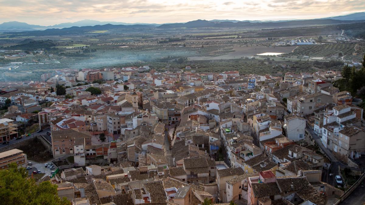 Vista de la población de Moratalla.