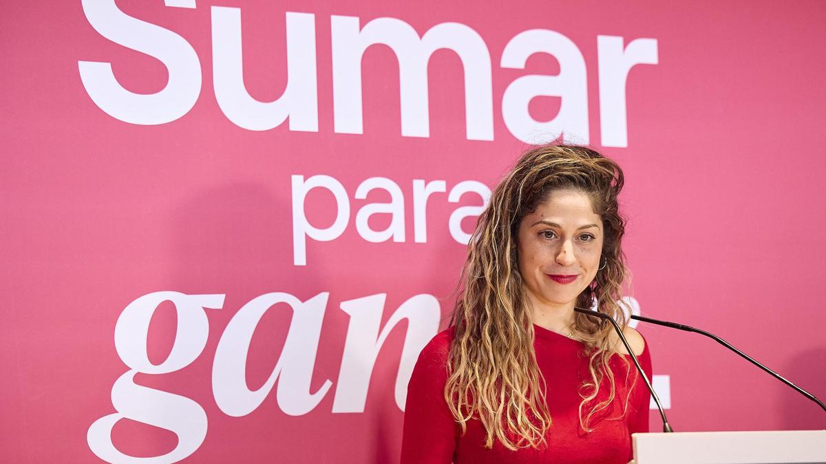 La coordinadora general de Sumar, Lara Hernández.