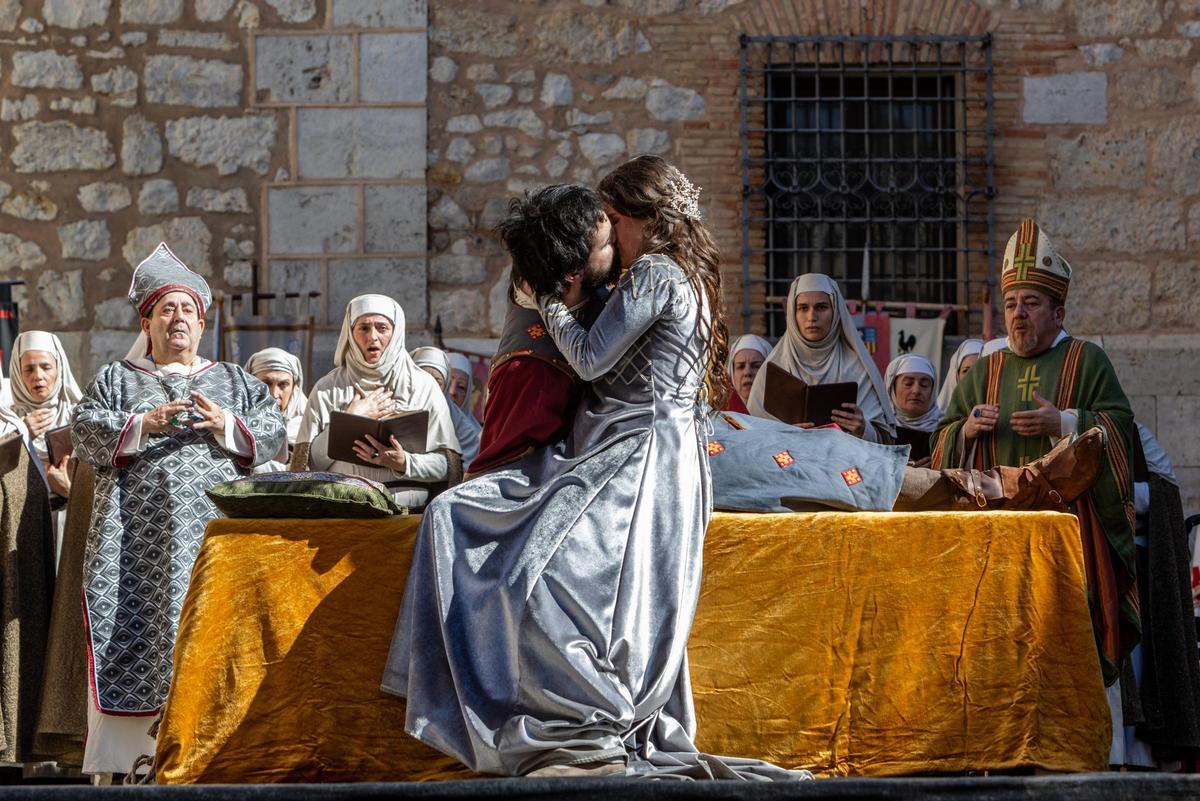 El beso de Isabel de Segura a su amado Diego, muerto por su amor.