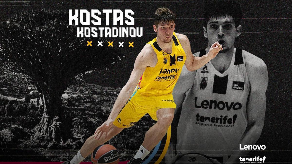 El Lenovo Tenerife ficha a Kostas Kostadinov.