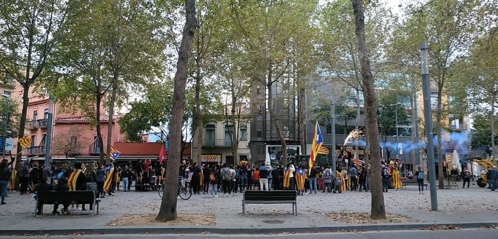 Tractorada a Girona amb motiu de la vaga general