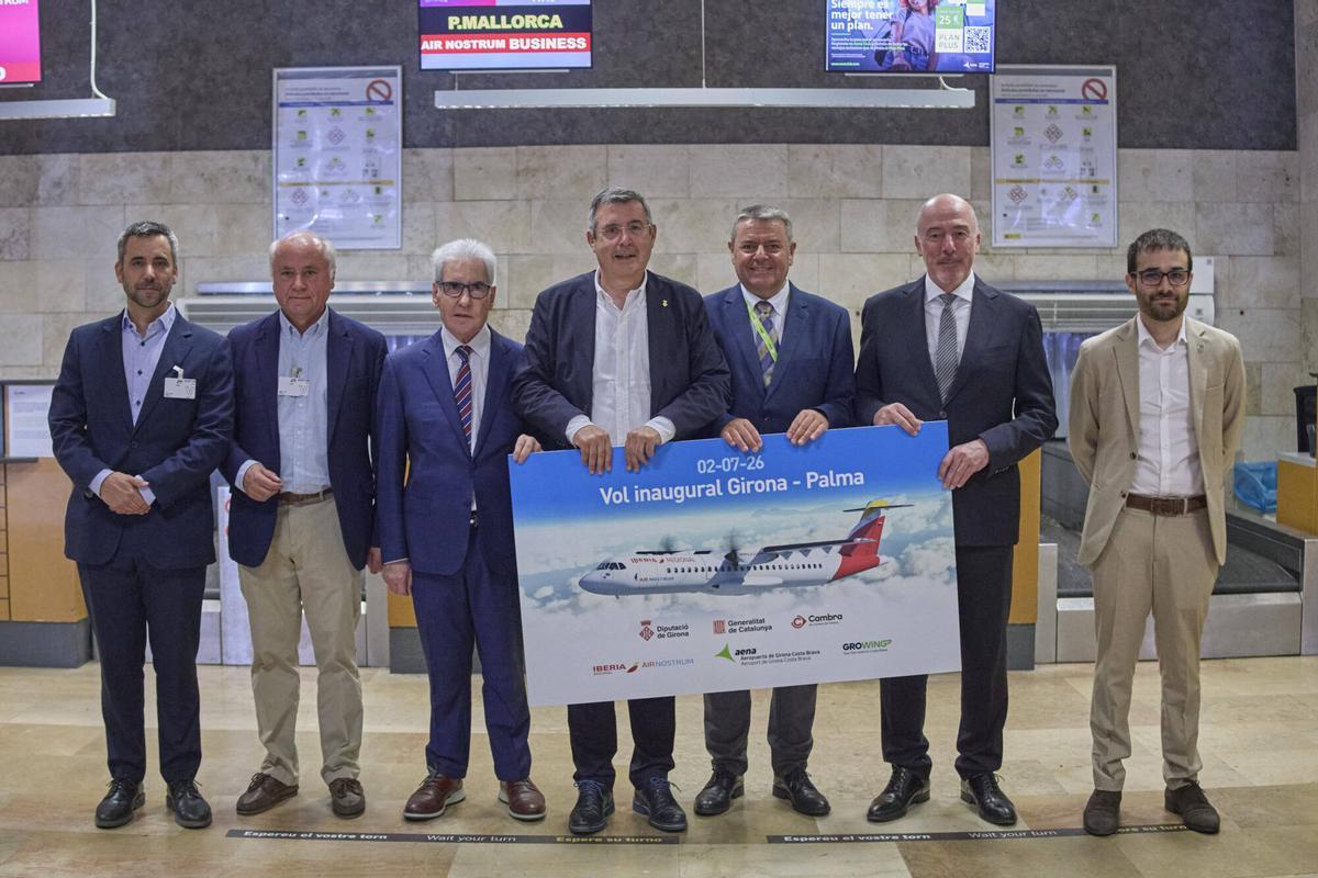 20260702 Inaguració de la ruta entre l'aeroport de Girona i Palma de Mallorca que opera Air Nostrum 20260702 Inaguració de la ruta entre l'aeroport de Girona i Palma de Mallorca que opera Air Nostrum