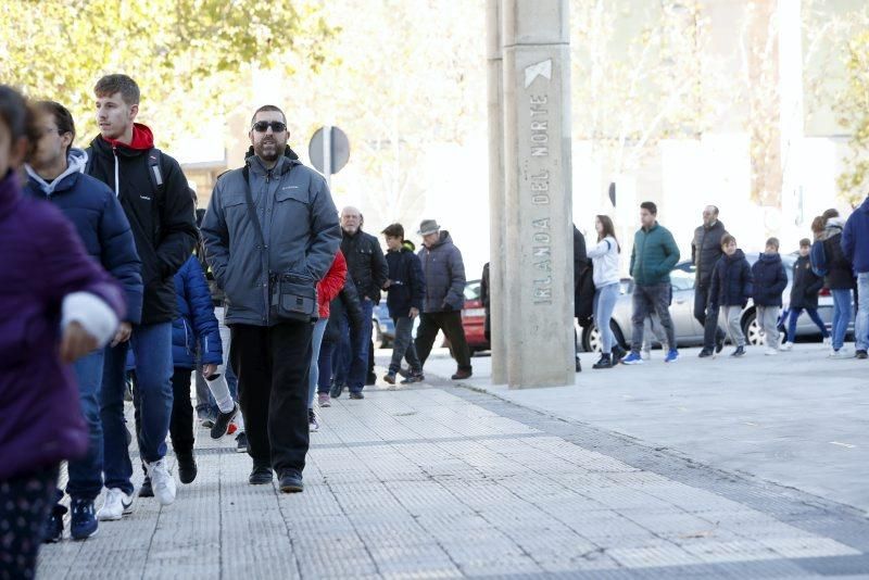 Partido de entrenamiento del Real Zaragoza en La Romareda