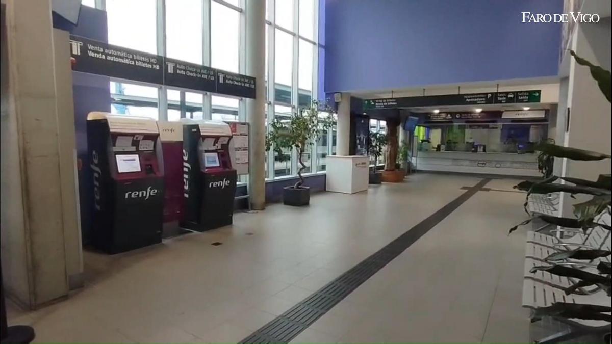 Vigo y la provincia de Pontevedra cumplen su tercer día sin servicio ferroviario