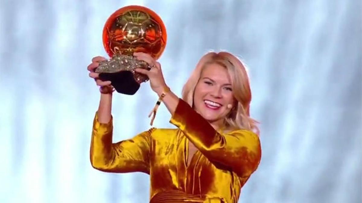 Ada Hegerberg gana el primer Balón de Oro femenino