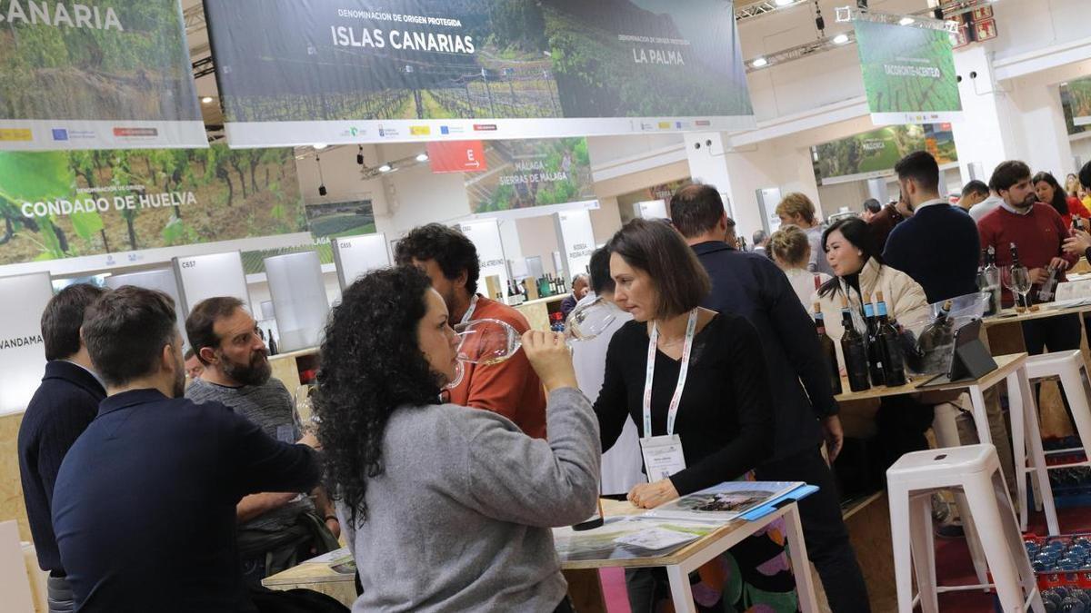 Foto de archivo de la última edición de BWW, en la que participaron bodegas canarias con el respaldo del Gobierno de Canarias.
