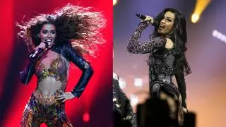 Las redes se rinden ante el encuentro de dos ‘divas’ en Eurovisión