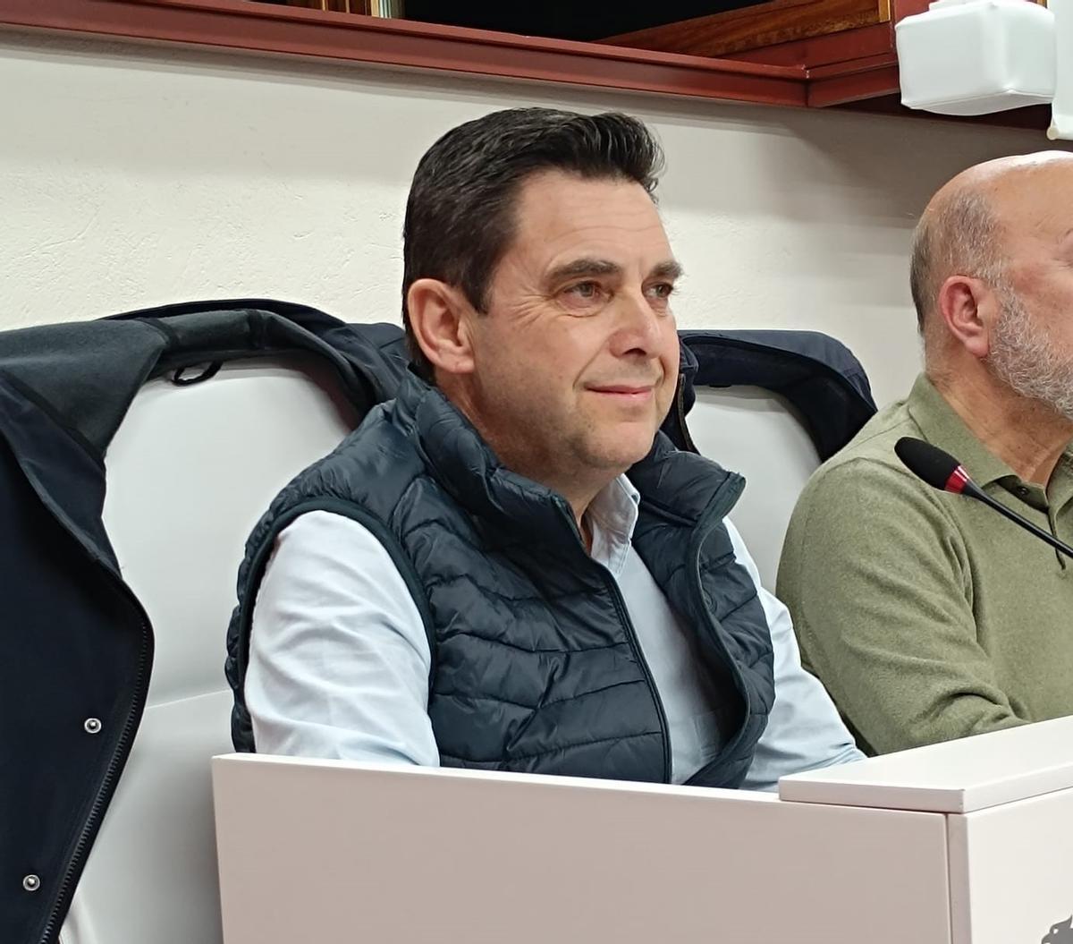 El portavoz del PSPV de Ontinyent, José Antonio Martínez, en un pleno.