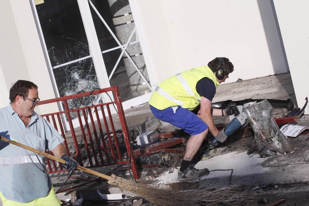 Accident de trànsit a la zona dels Maristes de Girona