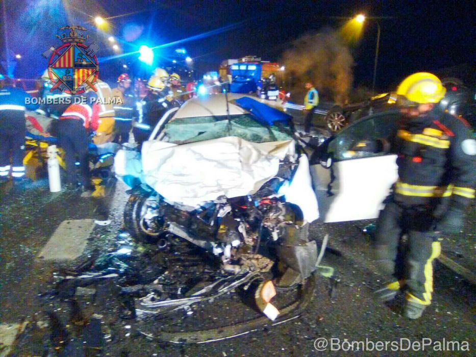 Un conductor kamikaze causa un accidente mortal en la autopista de Inca