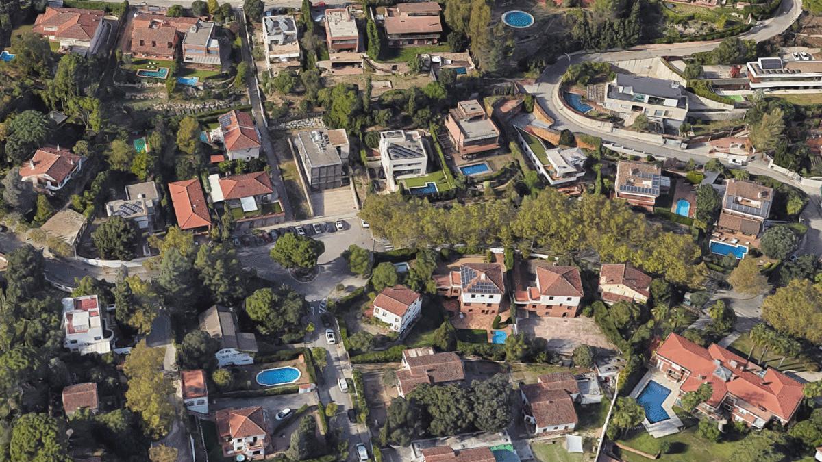 Foto aérea del centro de Bellaterra