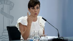 La ministra portavoz, Isabel Rodríguez.