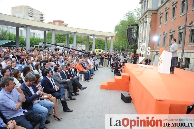 Albert Rivera, líder de Ciudadanos, en Murcia