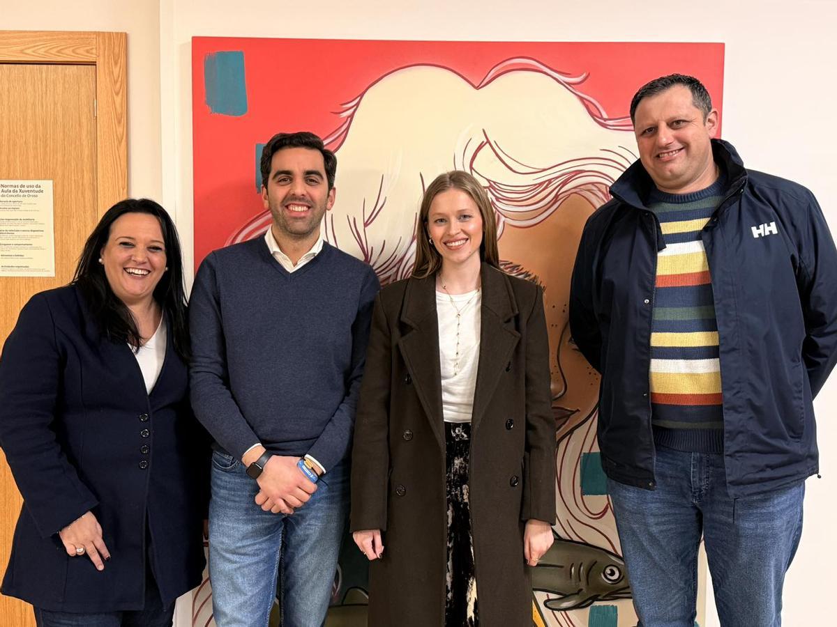 De izquierda a derecha, María Requejo, Álex Doval, Lara Meneses y Carlos Fernández.