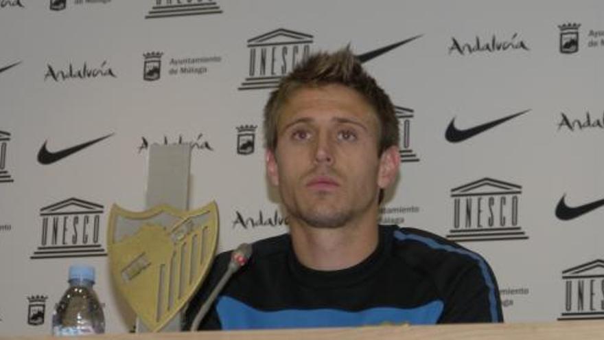 El defensa del Málaga Nacho Monreal .