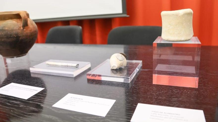Cuatro piezas restauradas se unen al Museo Arqueológico Municipal de Lorca