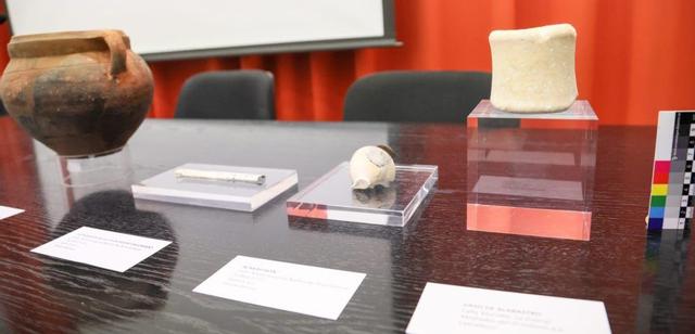 Las cuatro piezas que se añaden al Museo Arqueológico Municipal. | AYTO. LORCA