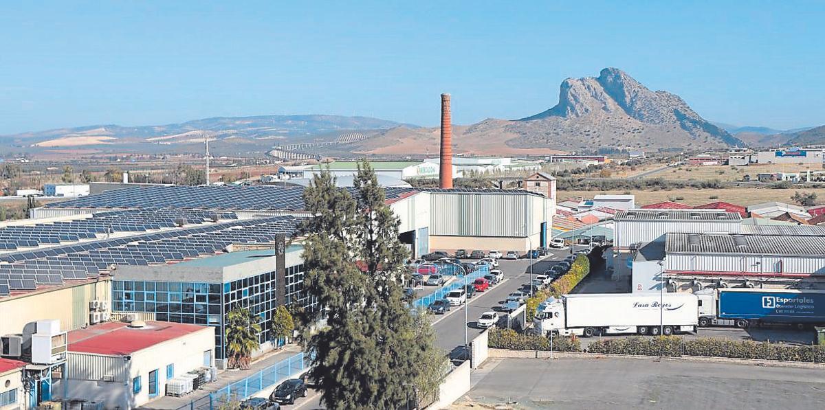 Vista aérea del Polígono Industrial de Antequera,