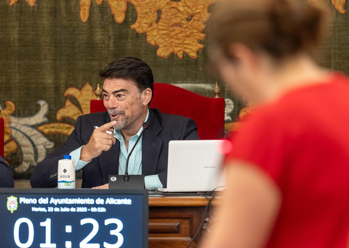 Las imágenes del Pleno Extraordinario del Ayuntamiento de Alicante
