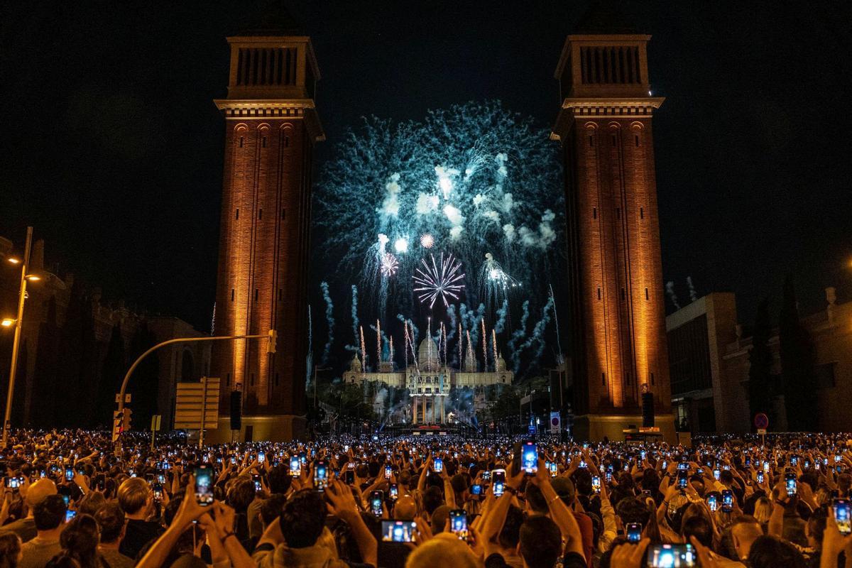 El Piromusical cierra la Mercè a ritmo de Sónar