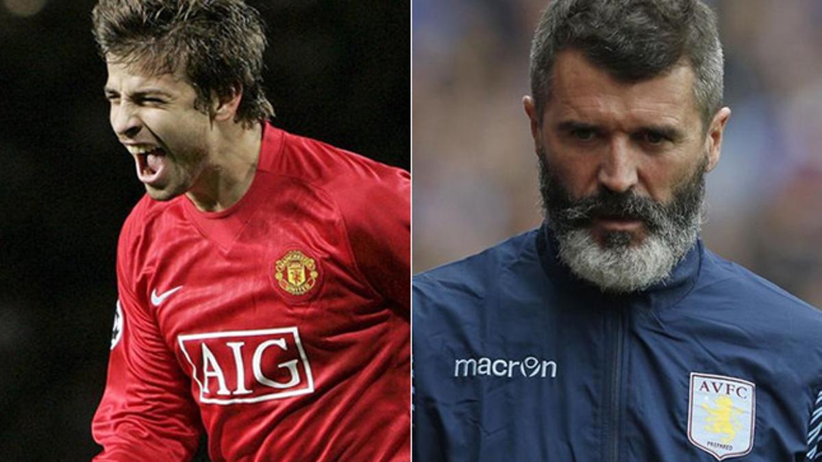 Piqué y Roy Keane coincidieron en el Manchester