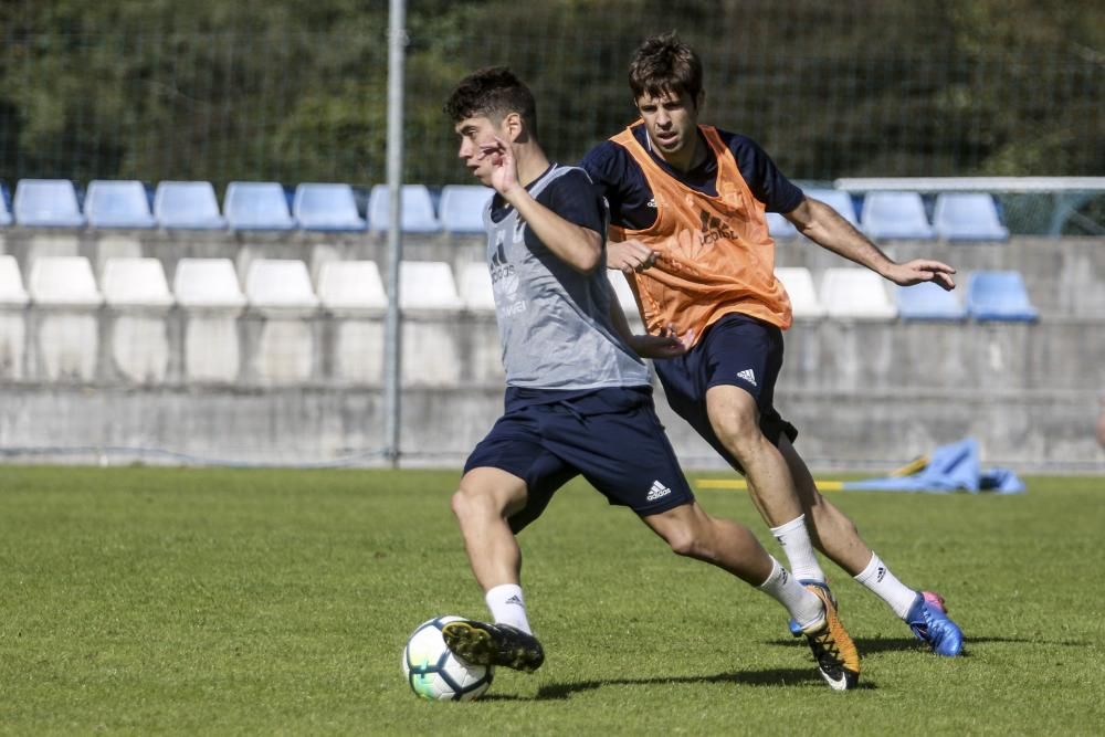 Entrenamiento del Real Oviedo.