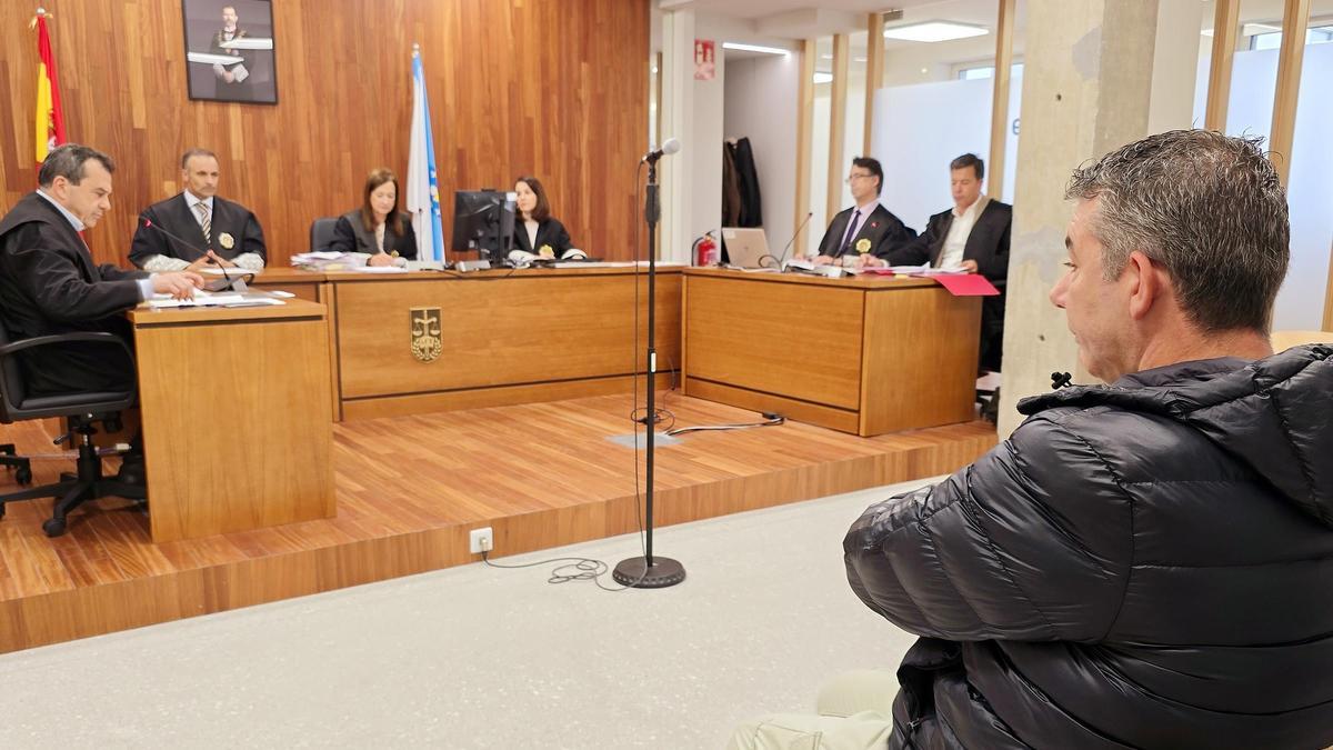El acusado de la agresión, ayer en el banquillo