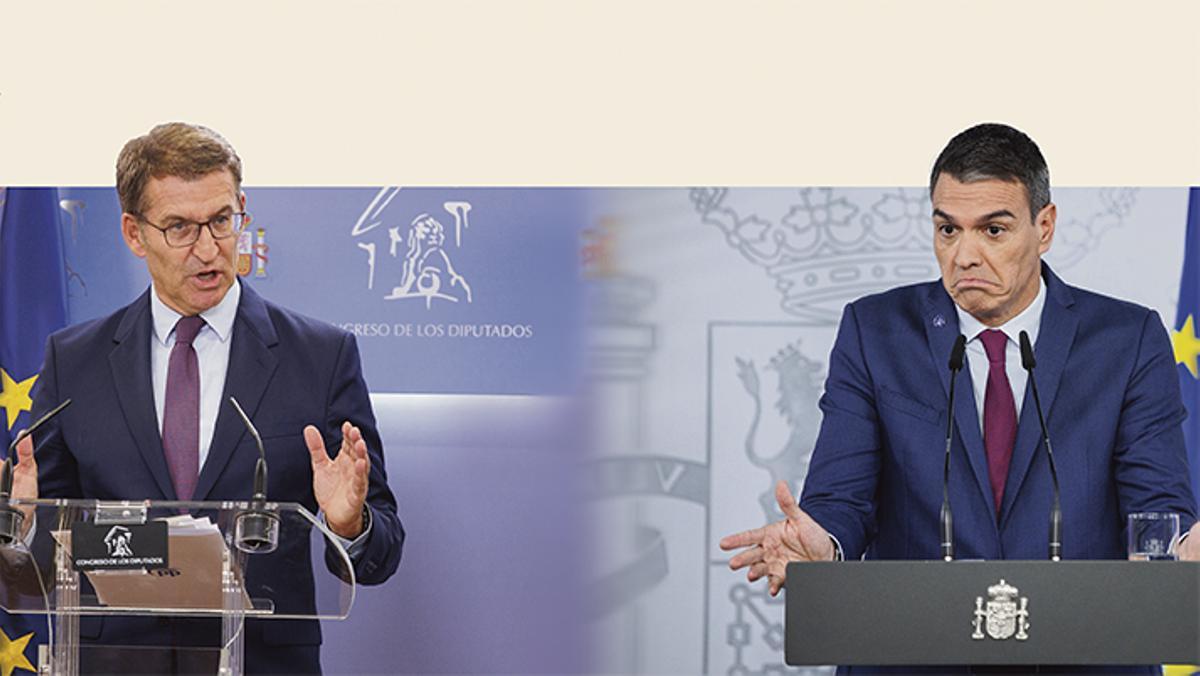 Alberto Núñez Feijóo y Pedro Sánchez.