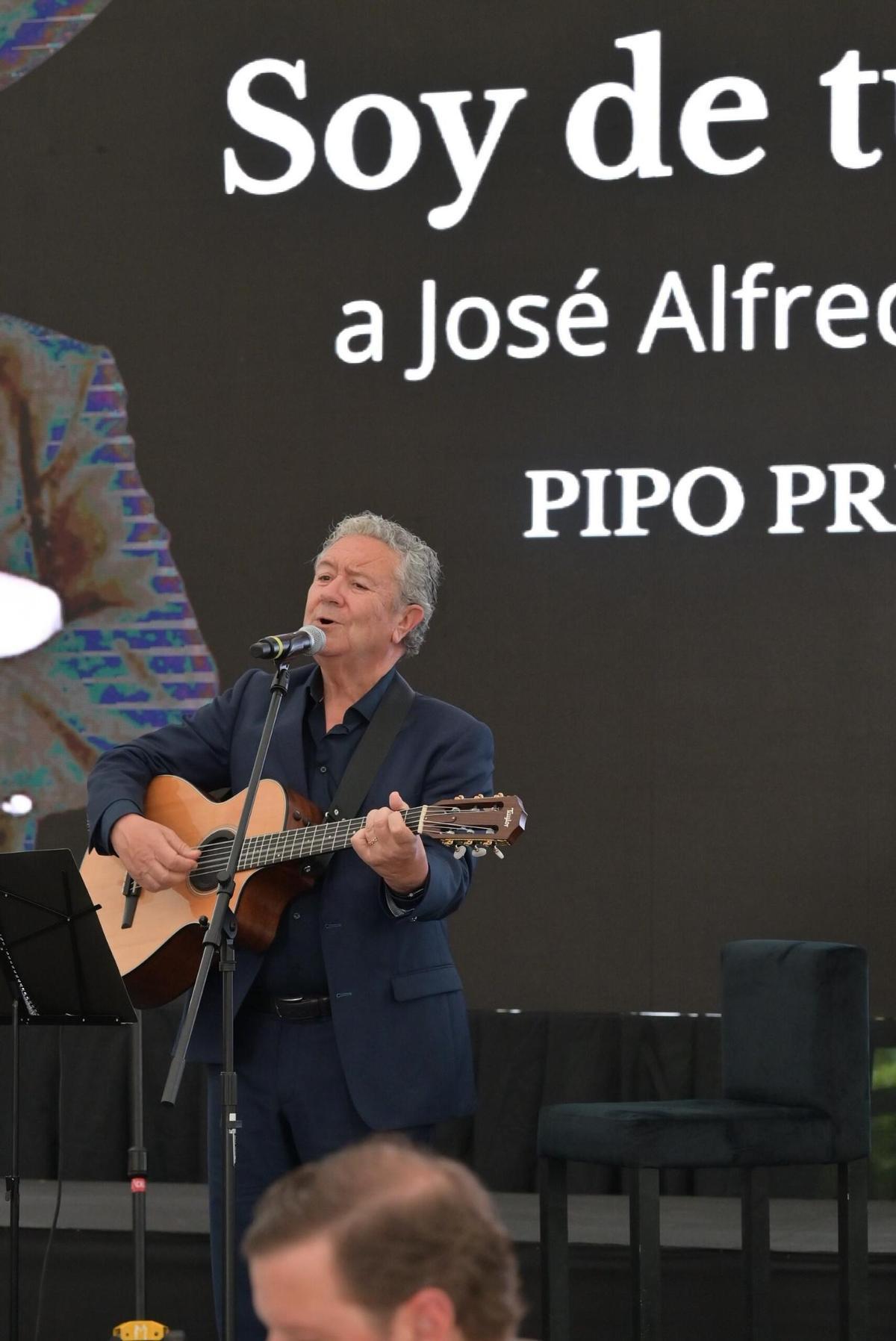 Pipo Prendes durante su actuación